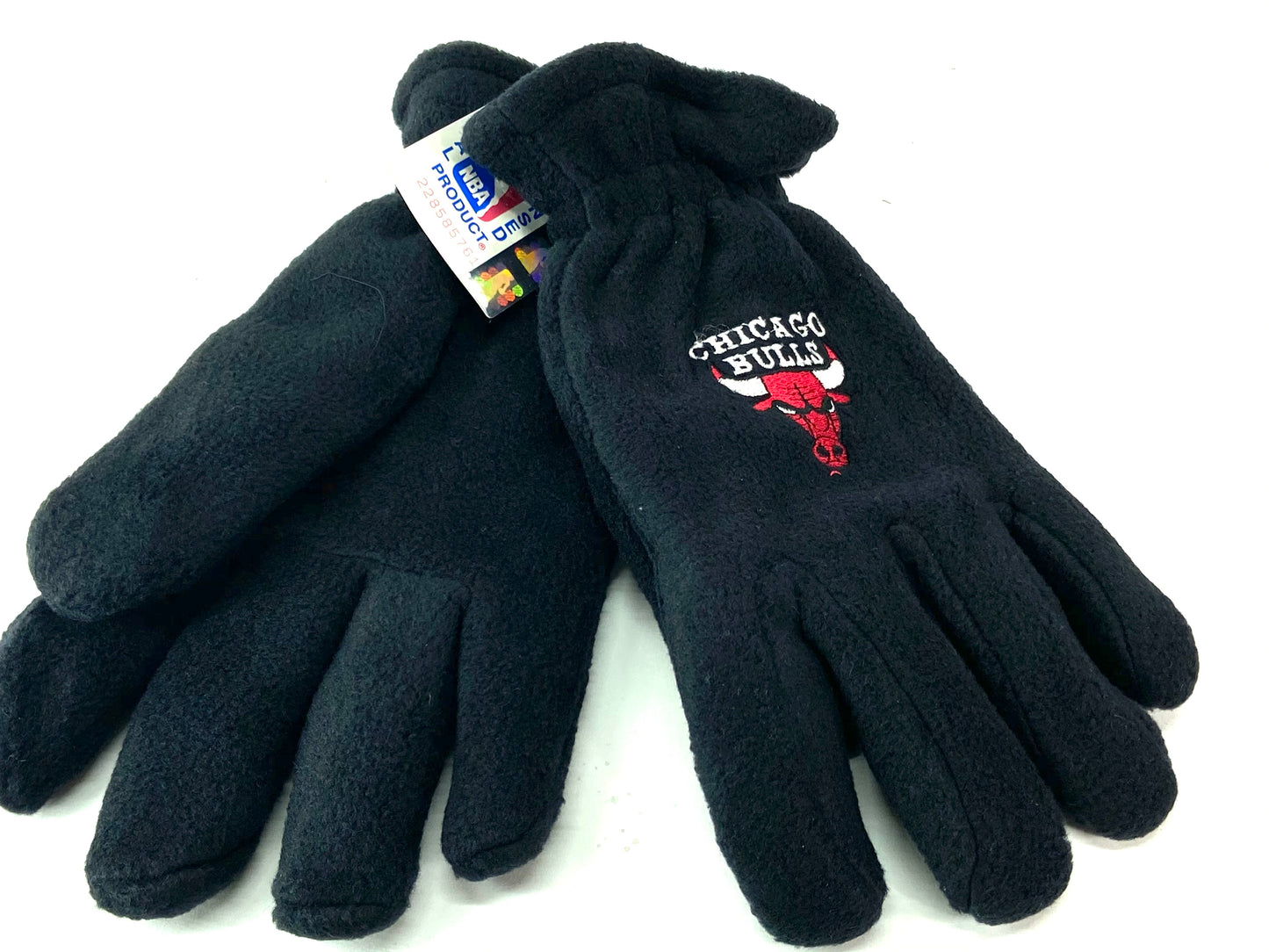 Chicago Bulls Vintage NBA Men's Black Fleece Gloves by Drew Pearson Marketing