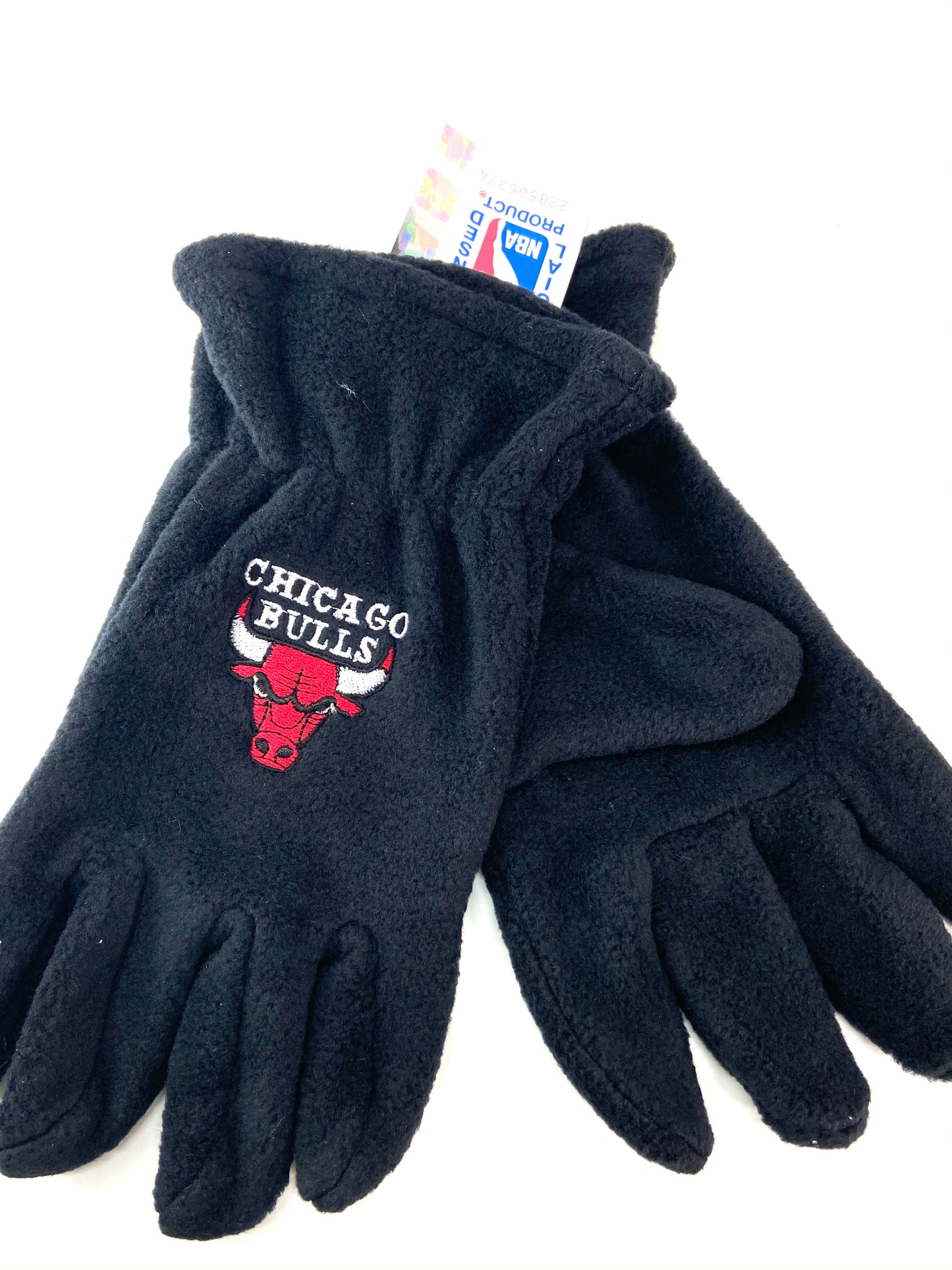 Chicago Bulls Vintage NBA Women's Black Fleece Gloves by Drew Pearson Marketing