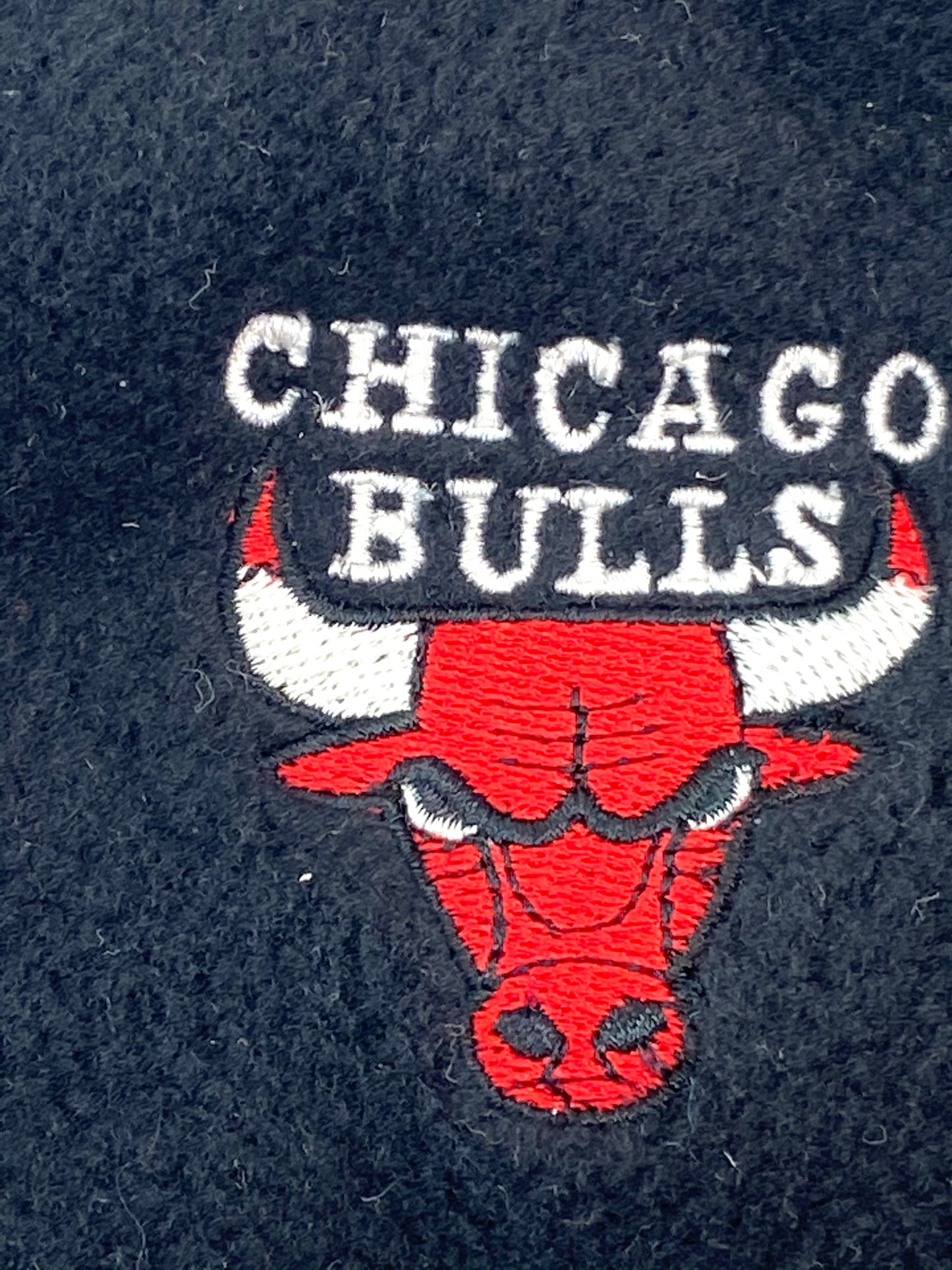 Chicago Bulls Vintage NBA Adult Black Fleece Mittens by Drew Pearson Marketing