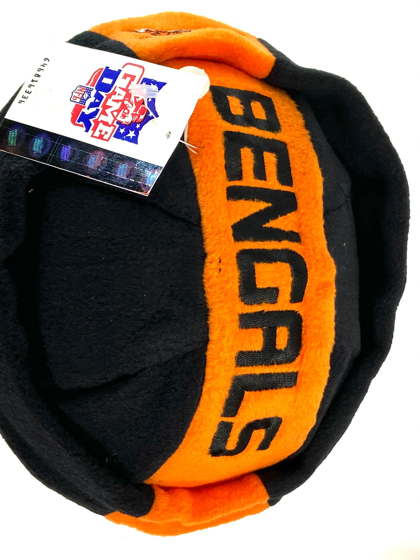 Cincinnati Bengals NFL Fleece "Jughead" Style Beanie By Drew Pearson Marketing