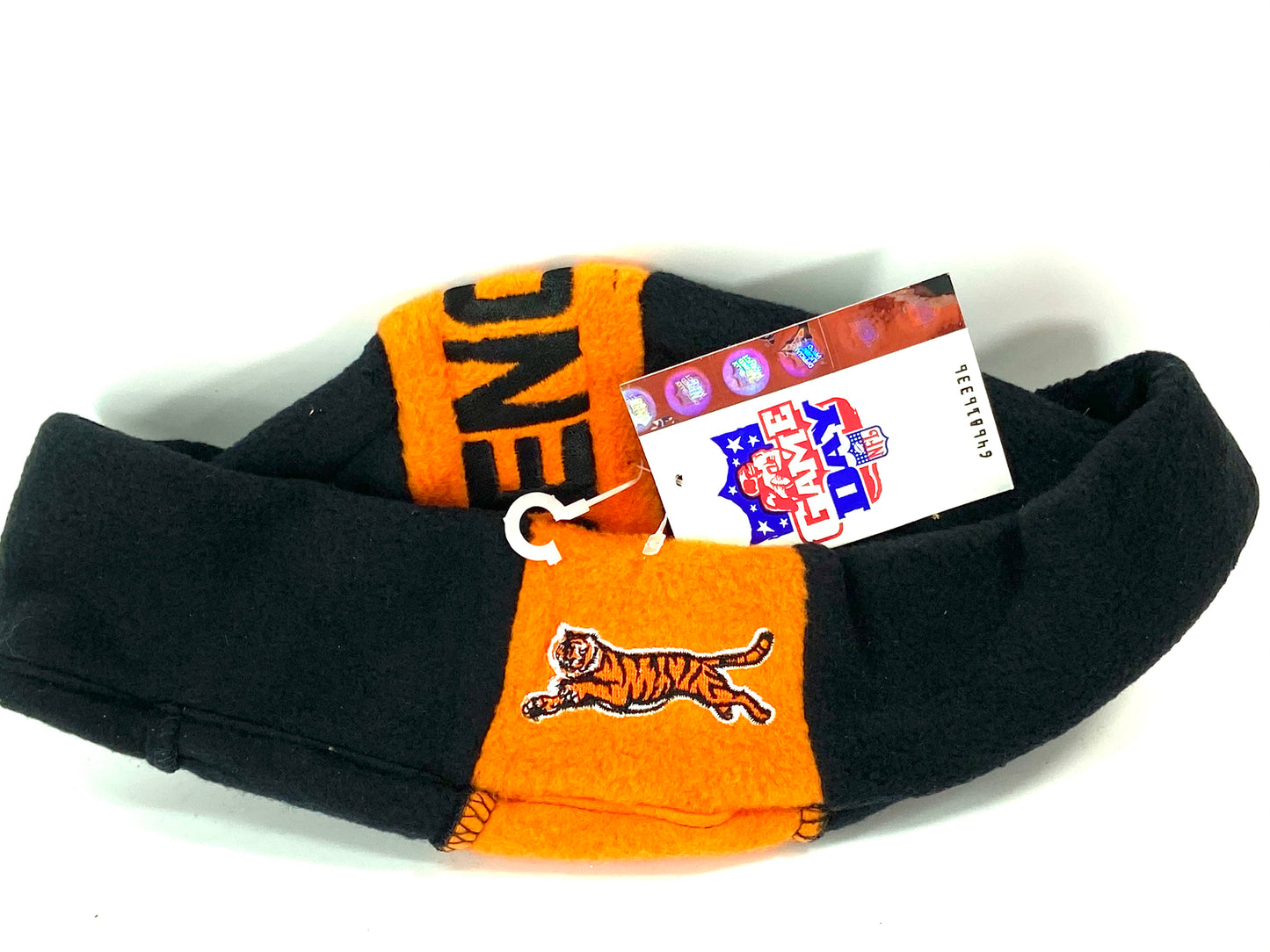 Cincinnati Bengals NFL Fleece "Jughead" Style Beanie By Drew Pearson Marketing