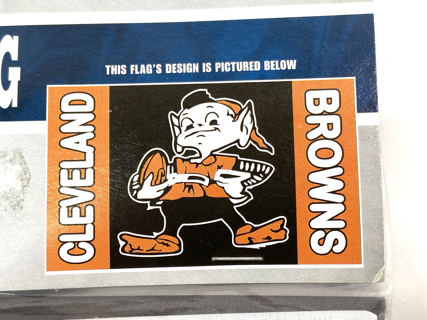 Cleveland Browns Vintage NFL 3'x5' "Brownie" Flag By Fremont Die