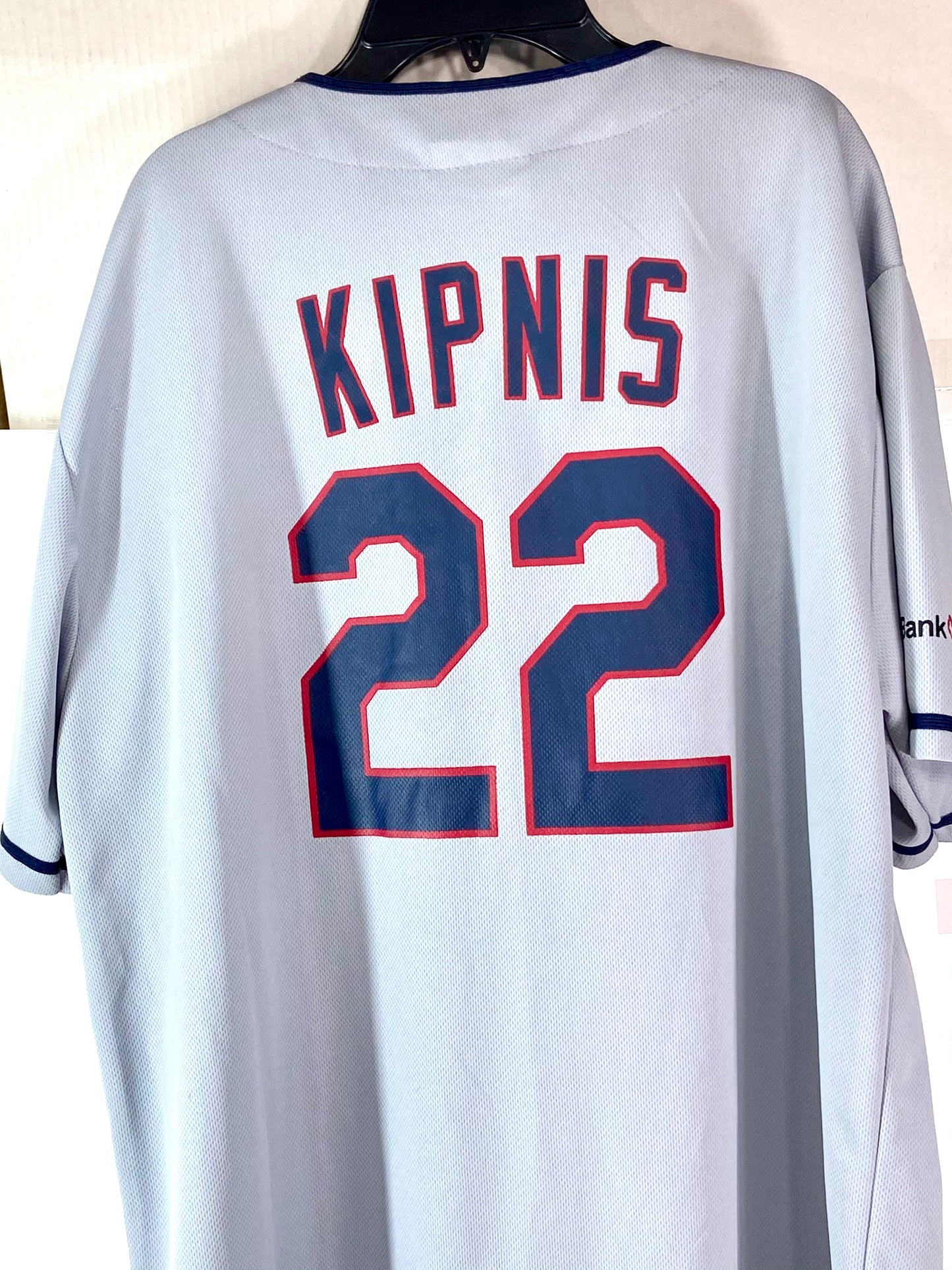 Cleveland Indians MLB Jason Kipnis Key Bank Used Promotional Jersey by Match-Up