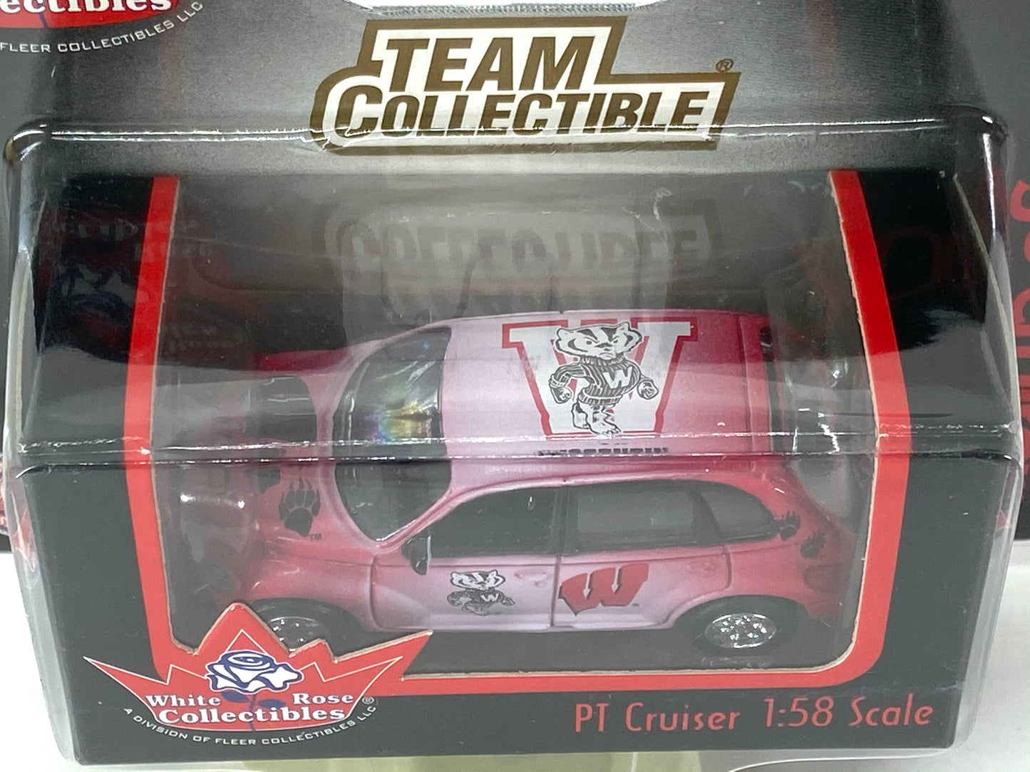 University of Wisconsin Badgers Vintage 2001 NCAA 1:58 PT Cruiser By White Rose Collectibles