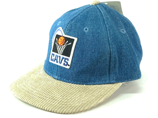 Cleveland Cavaliers Vintage NBA Old Logo Denim Juvenile Hat By DPM