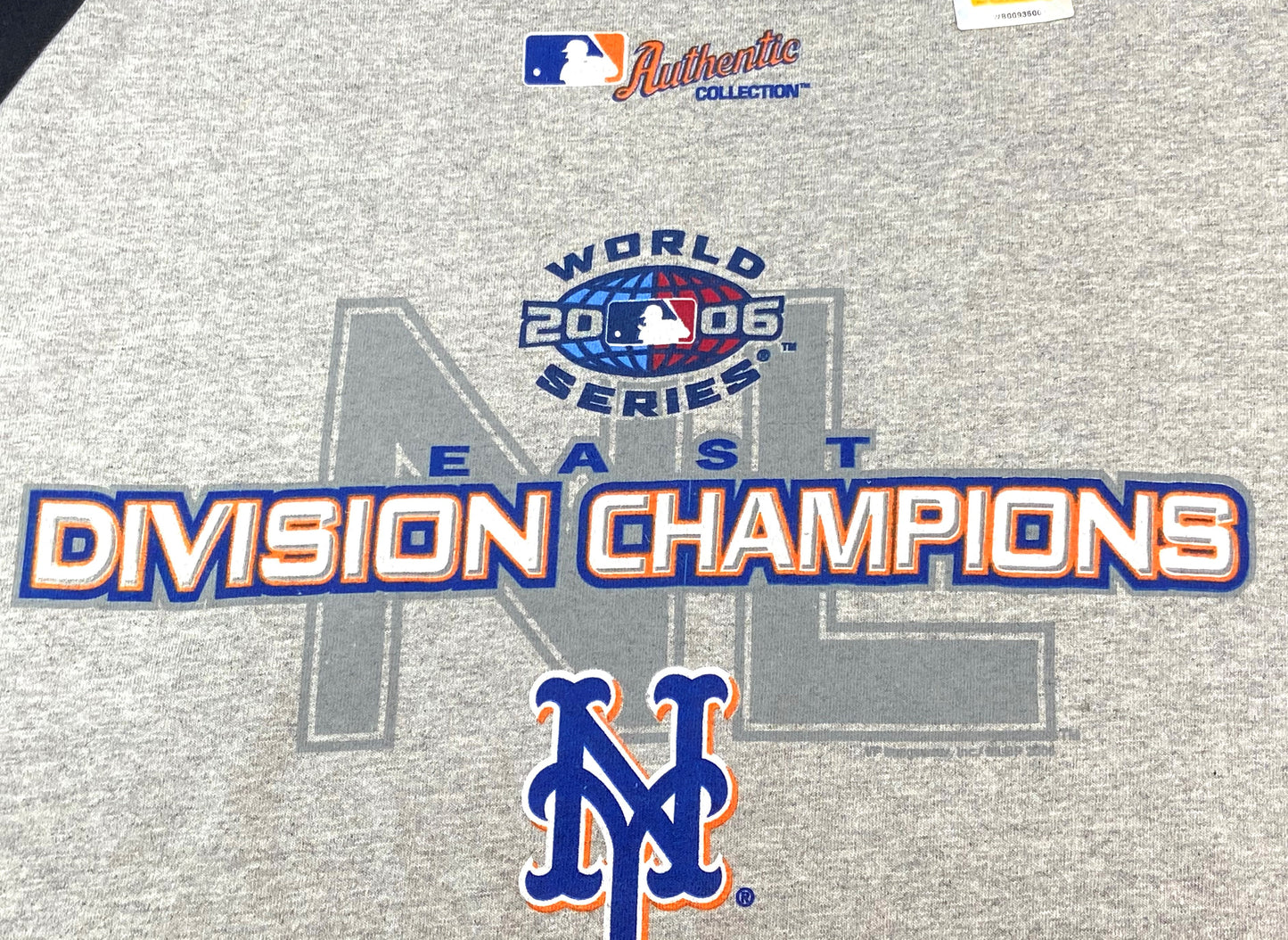 New York Mets MLB 2006 Division Champions XL T-Shirt 3/4 Sleeve By VF Imagewear