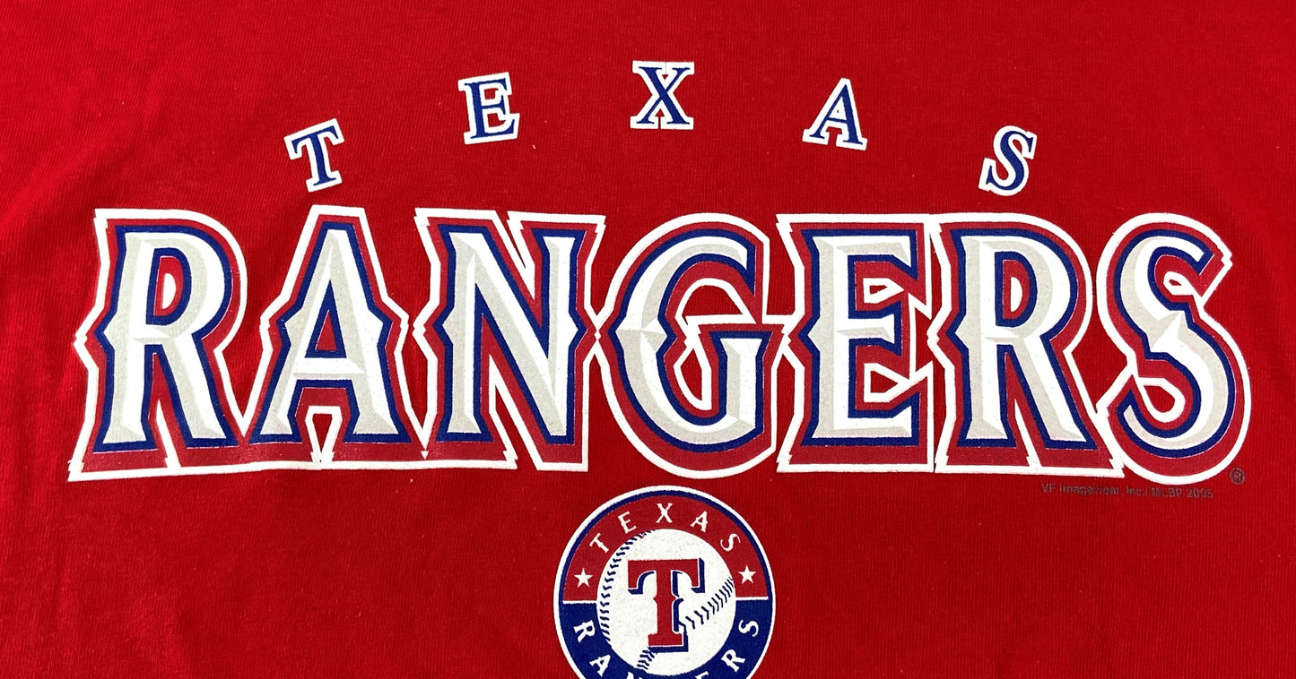 Texas Rangers 2005 MLB Adult Medium Red T-Shirt NOS by CSA