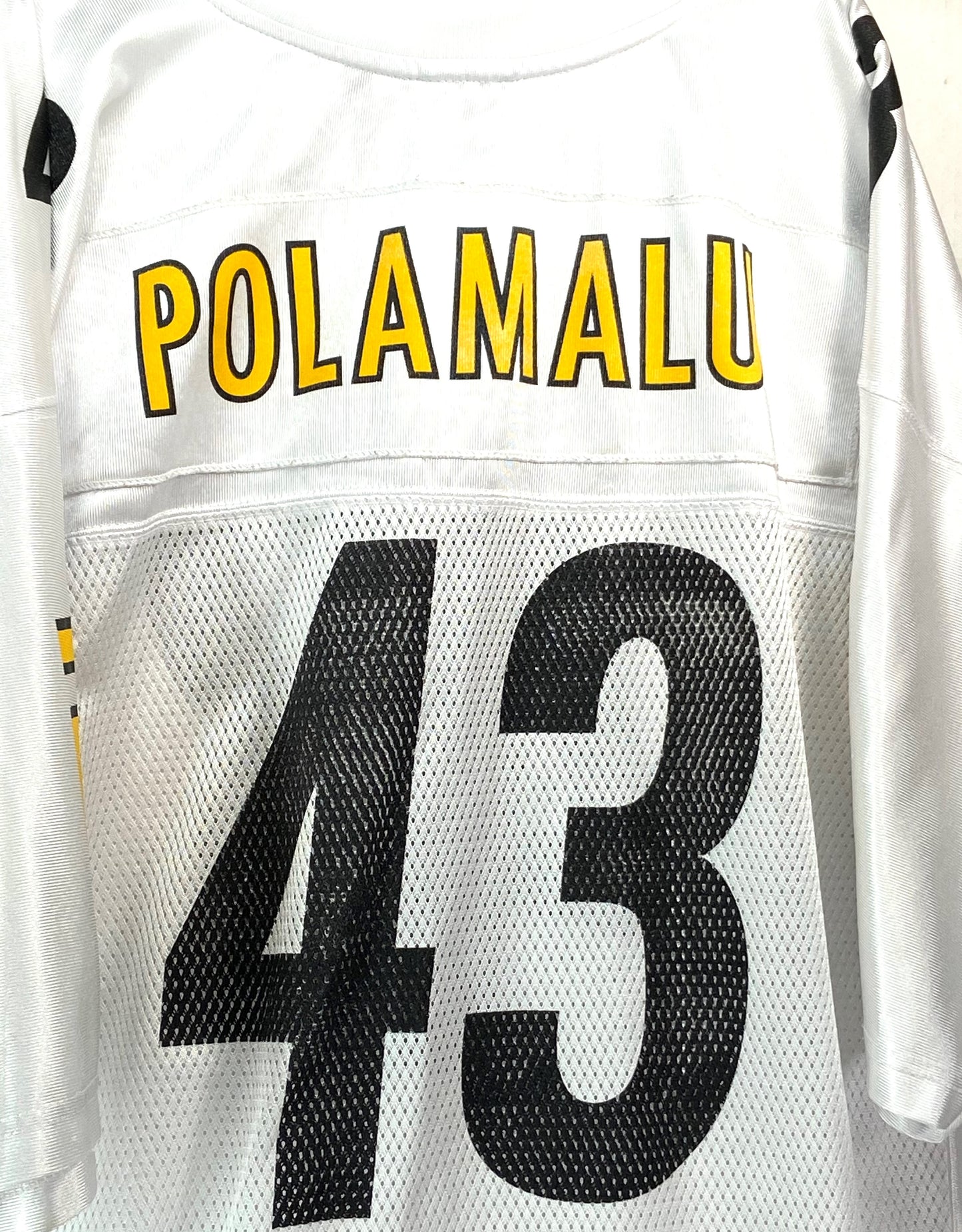 Troy Polamalu Pittsburgh Steelers NFL Polyester Print XL Jersey Used