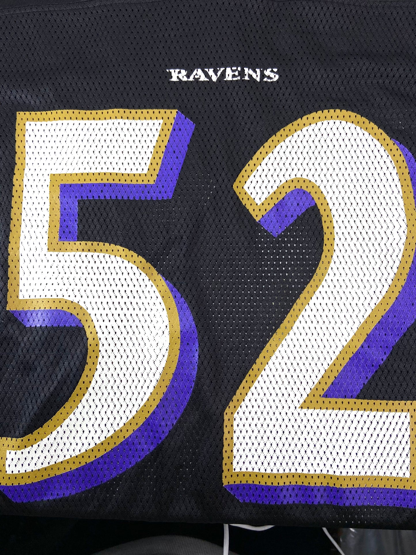 Ray Lewis NFL Baltimore Ravens #52 Size Large Print Jersey Used