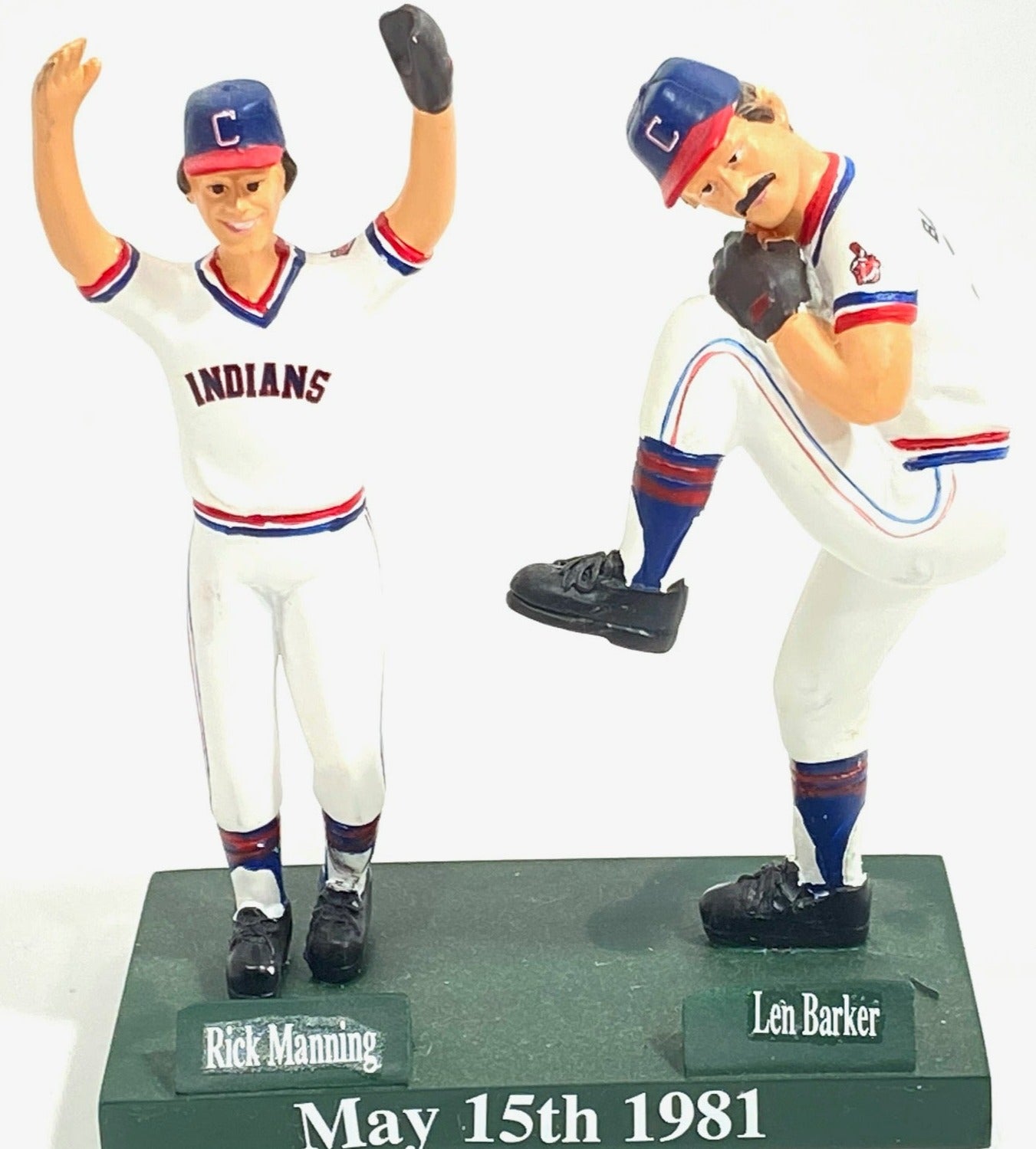Len Barker/Rick Manning 2006 Cleveland Indians MLB "Perfection" Figurine (Used) by Image Works