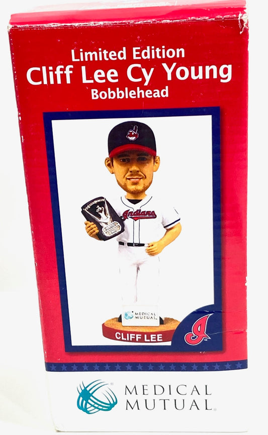 Cliff Lee 2009 MLB Cleveland Indians Cy Young Mini-Bobblehead (Used) By BD&A