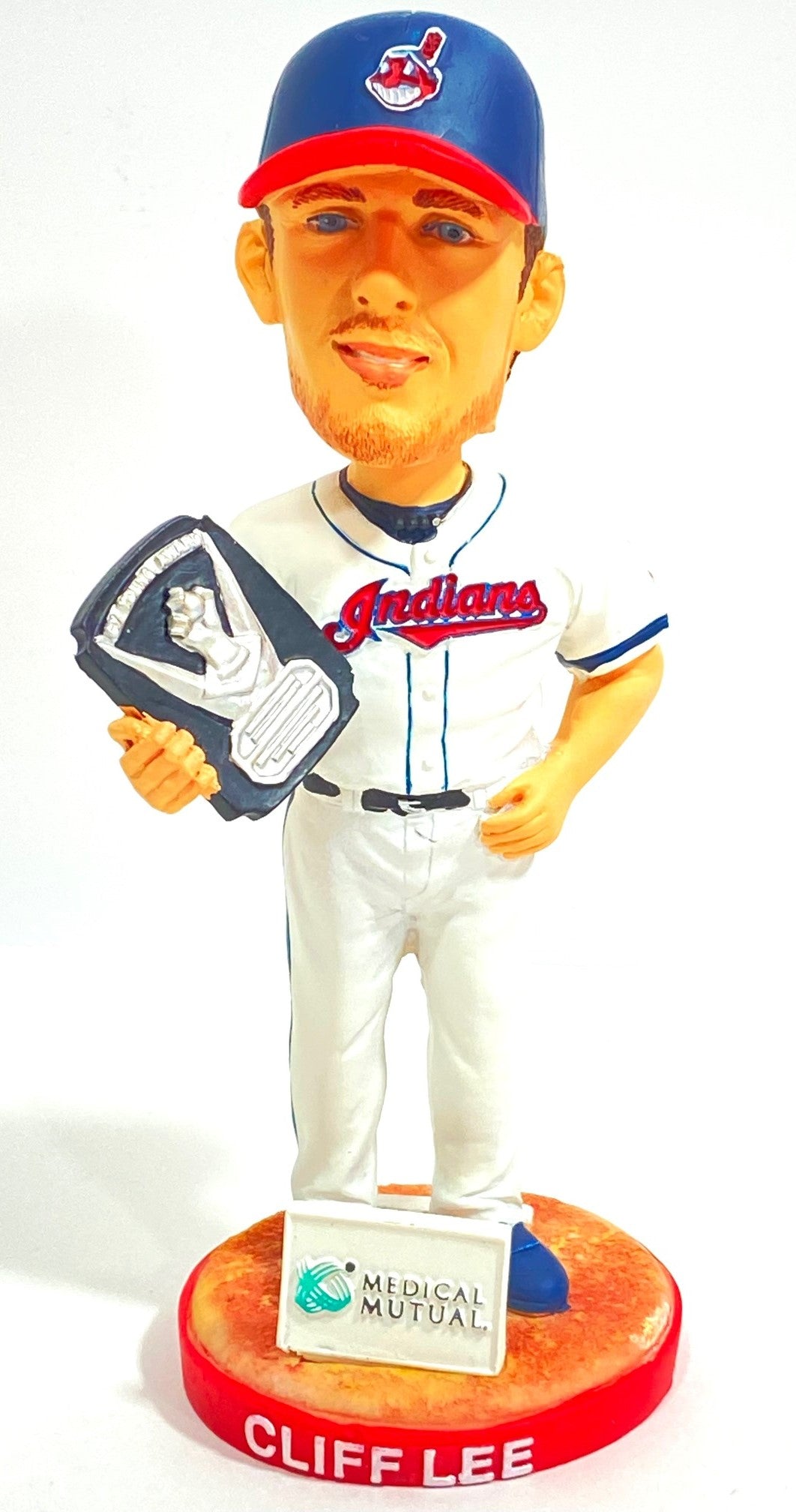 Cliff Lee 2009 MLB Cleveland Indians Cy Young Mini-Bobblehead (Used) By BD&A