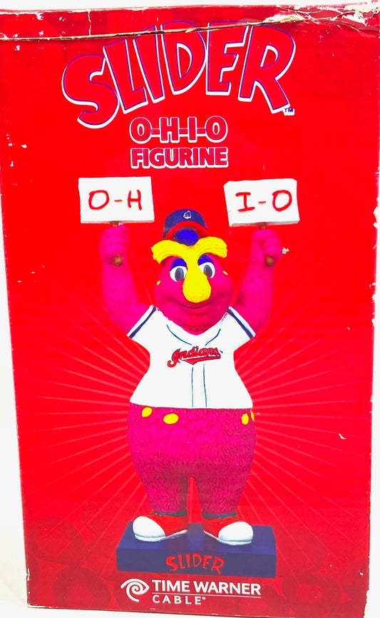 Slider Mascot 2010 MLB Cleveland Indians Time-Warner Mini-Bobblehead Used by BD&A