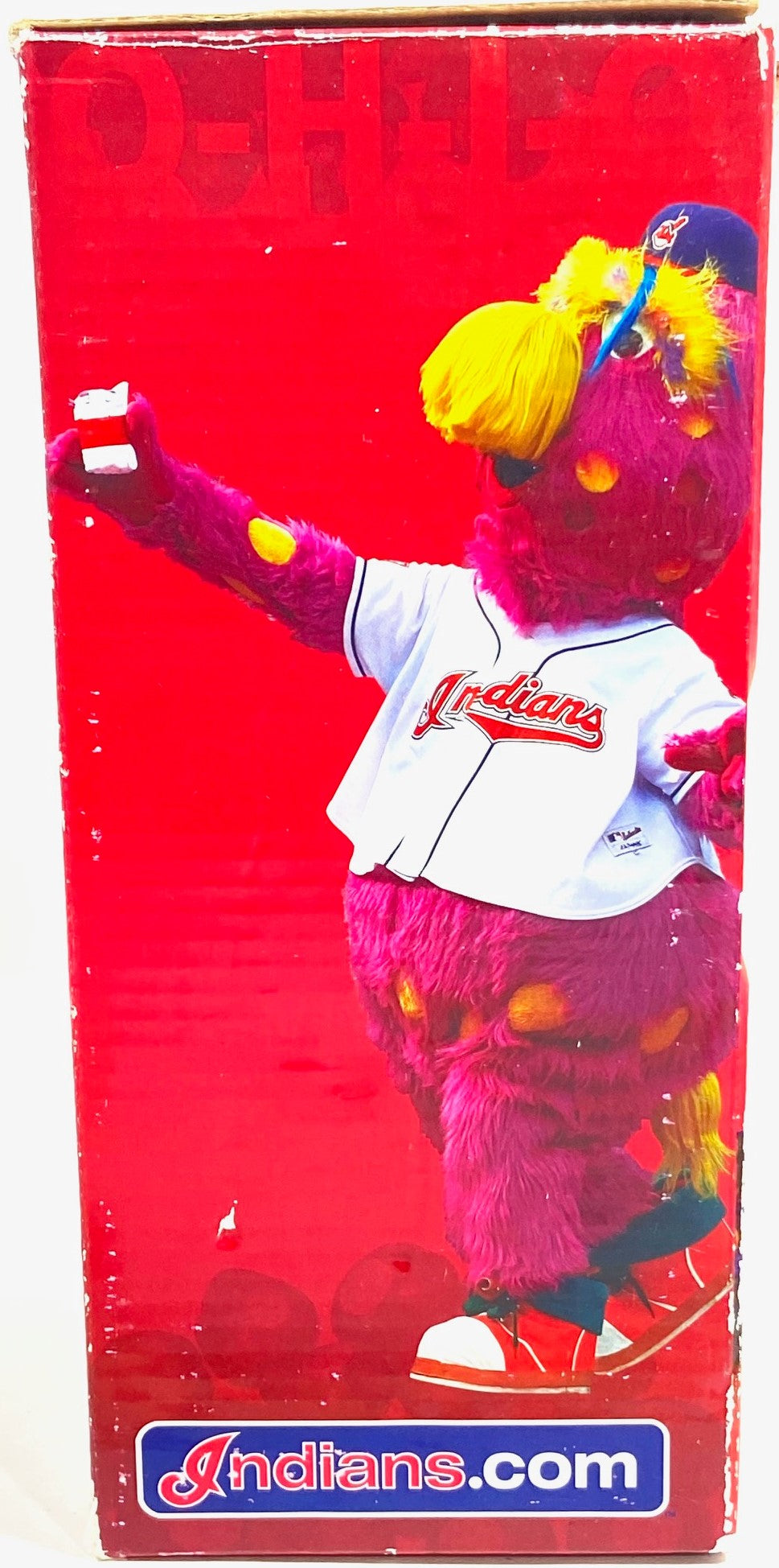 Slider Mascot 2010 MLB Cleveland Indians Time-Warner Mini-Bobblehead Used by BD&A