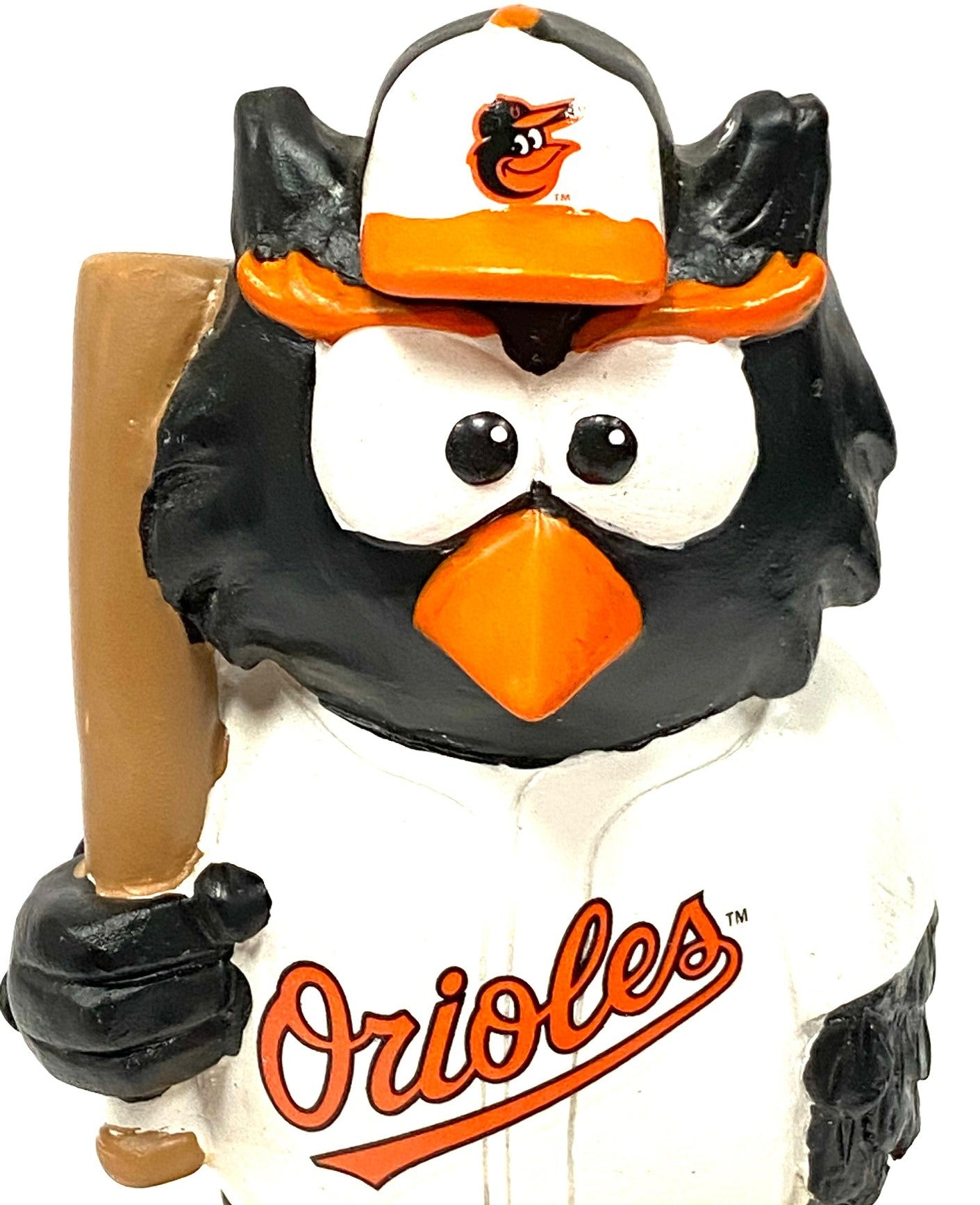 Baltimore Orioles 2013 Resin Mascot Perched on Ball Team Beans (Used) by Forever Collectibles