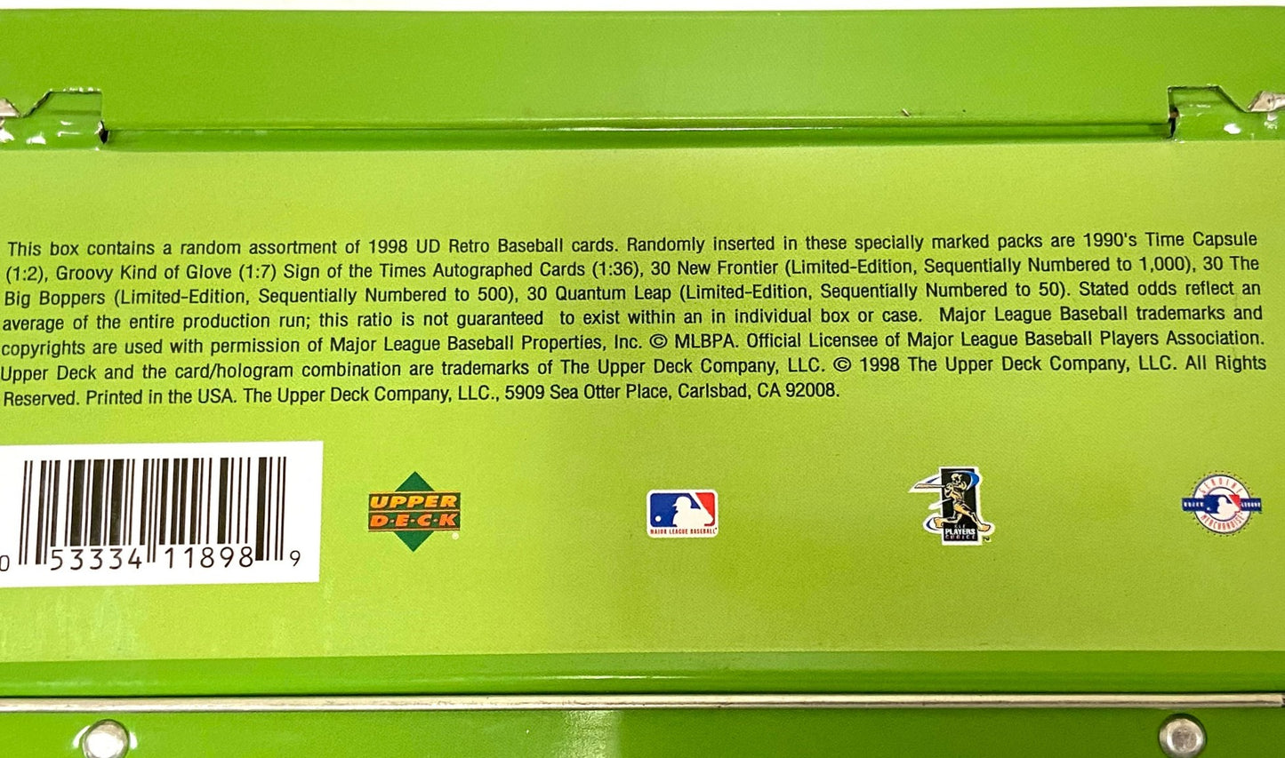 Ken Griffey Jr. 1998  Seattle Mariners Card Storage Box (Used) by Upper Deck