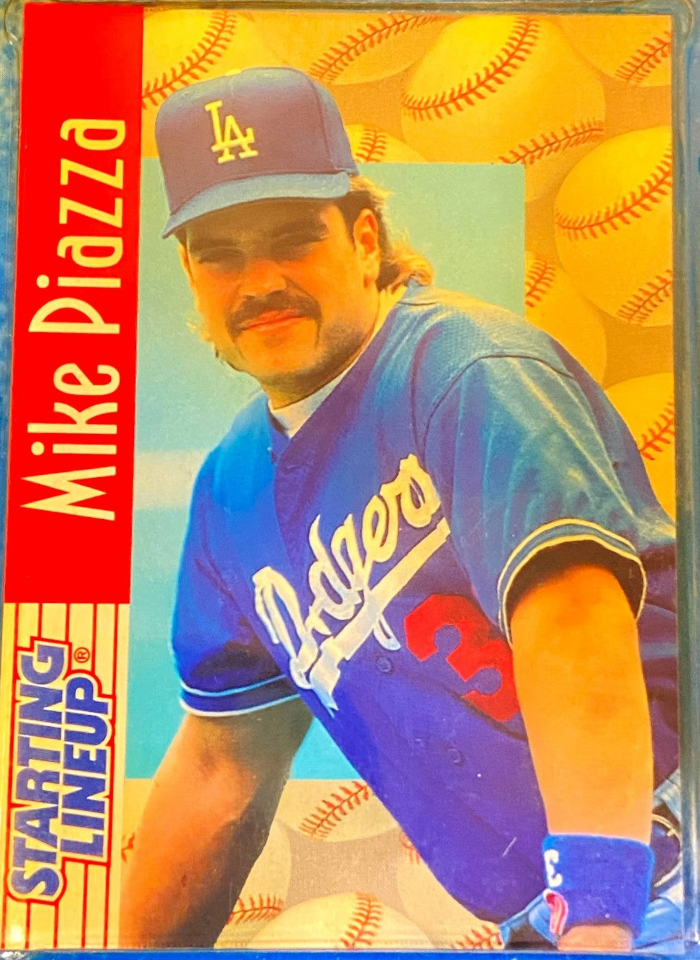Mike Piazza 1997 MLB Los Angeles Dodgers Starting Lineup Figurine Used by Kenner