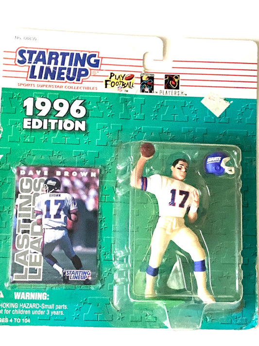 Dave Brown 1996 New York Giants NFL Starting Lineup Figurine by Kenner