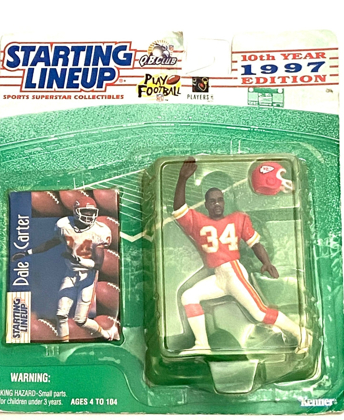 Dale Carter 1997 Kansas City Chiefs NFL Starting Lineup Figurine by Kenner