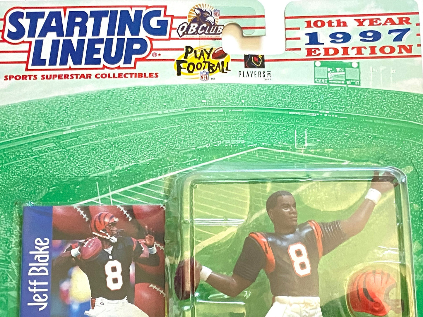Jeff Blake 1997 NFL Cincinnati Bengals Starting Lineup Figurine by Kenner