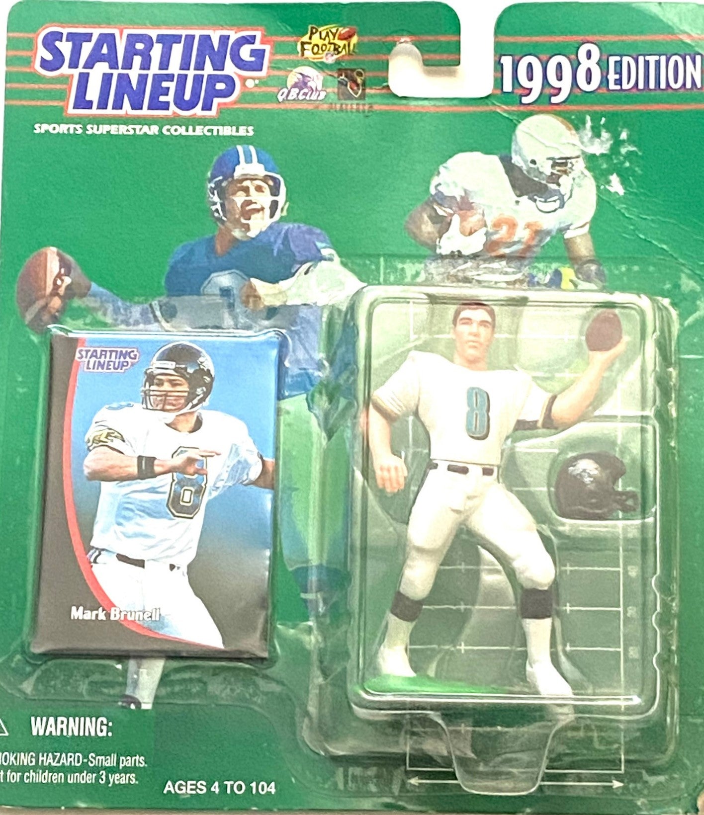 Mark Brunell 1998 NFL Jacksonville Jaguars Starting Lineup Figurine NOS by Kenner