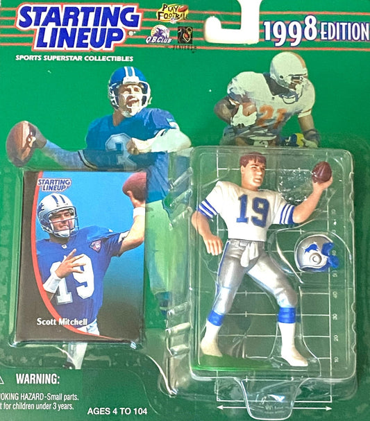 Scott Mitchell 1998 NFL Detroit Lions Starting Lineup Figurine NOS by Kenner