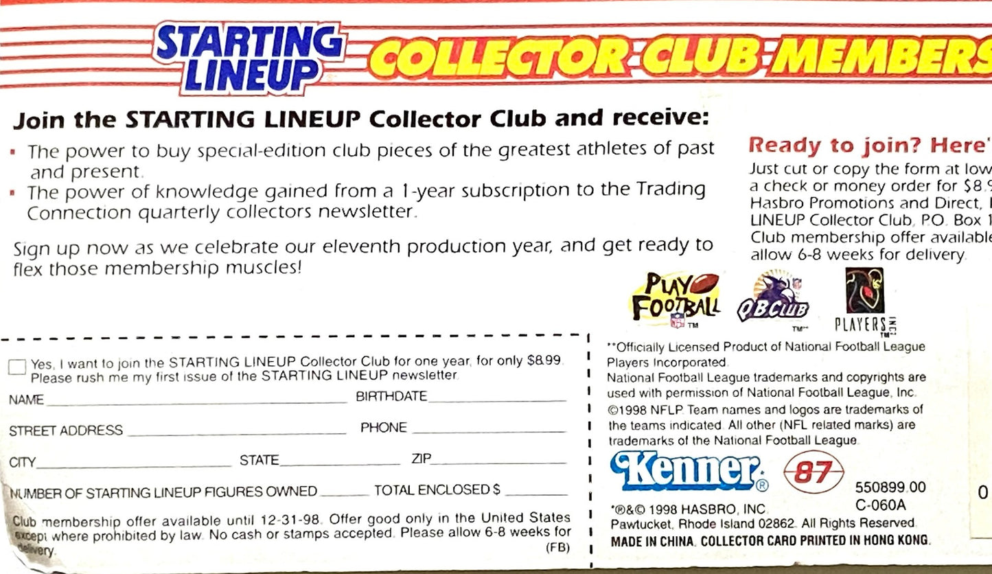 Lamar Lathon 1998 NFL Carolina Panthers Starting Lineup Figurine NOS by Kenner