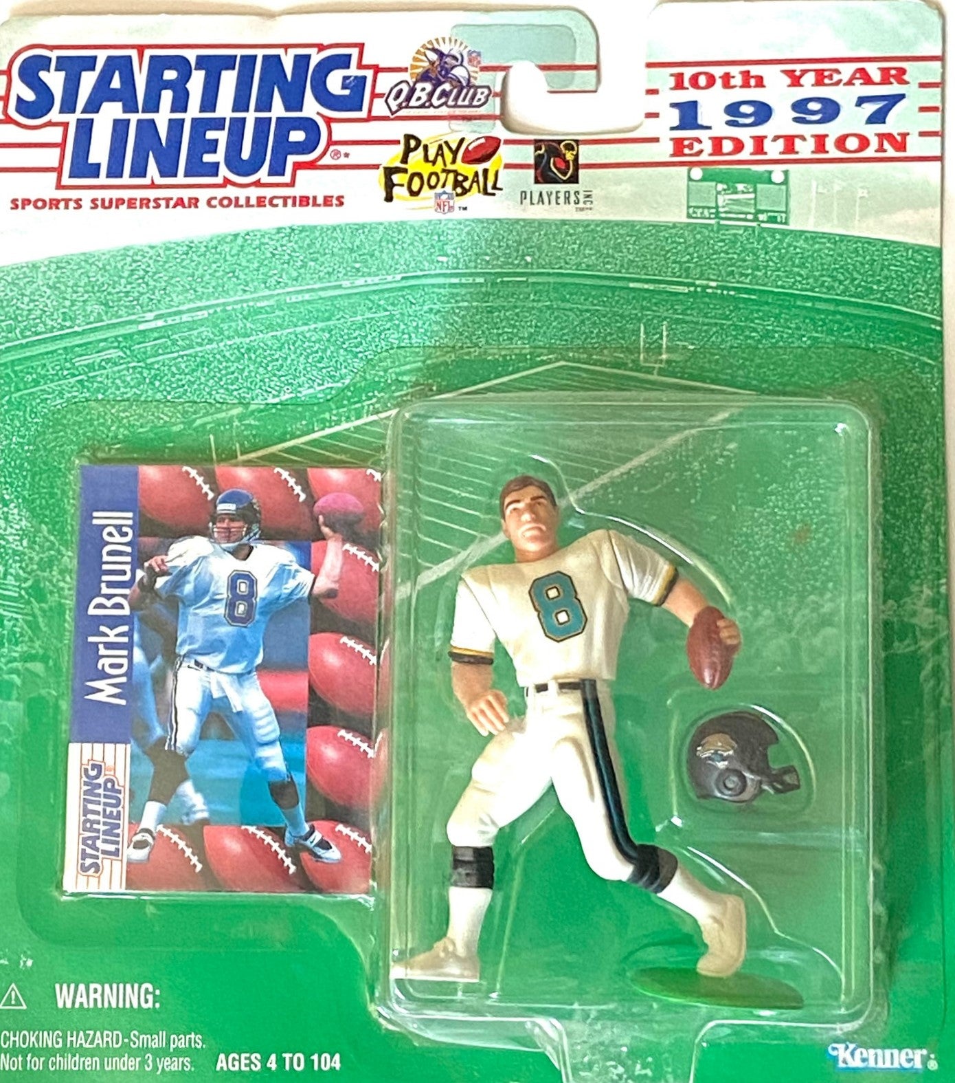 Mark Brunell 1997 NFL Jacksonville Jaguars Starting Lineup Figurine NOS by Kenner