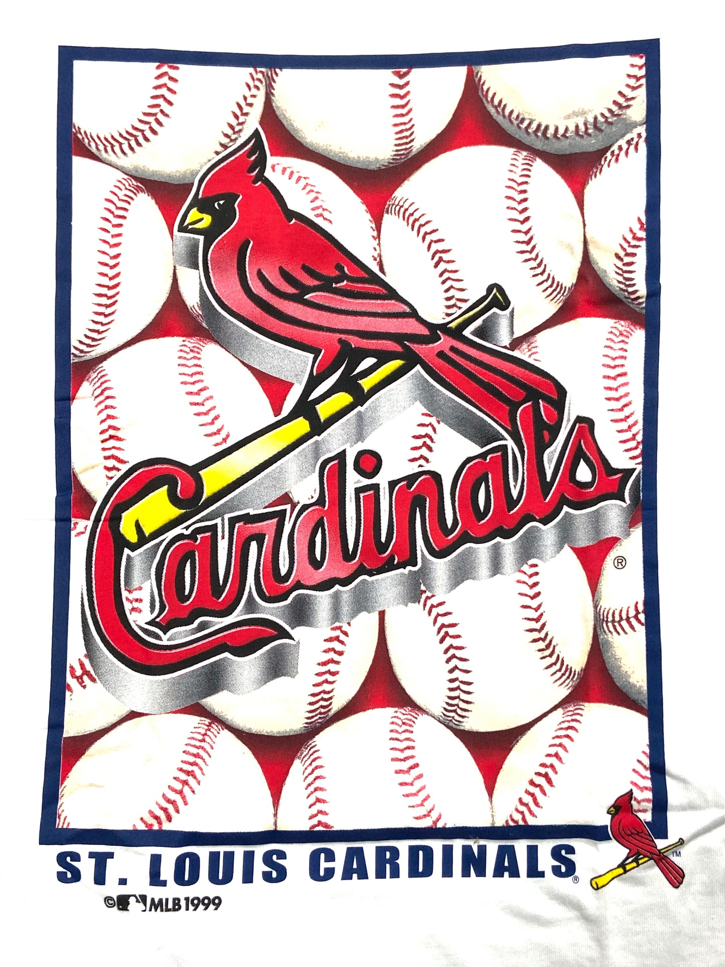 St. Louis Cardinals 1999 Vintage MLB Logo T-Shirt by College Concepts