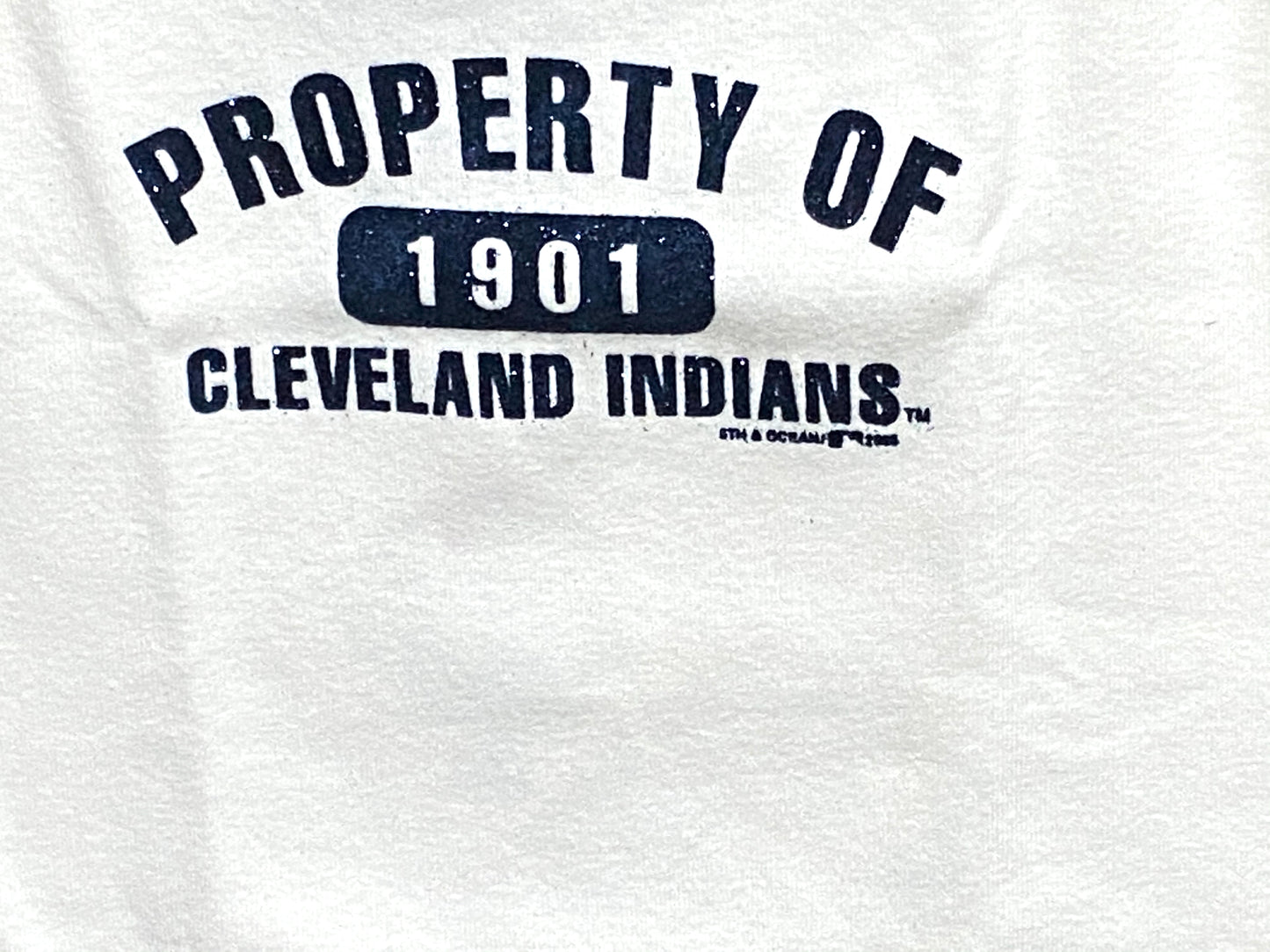Cleveland Indians MLB 2000 Ladies Tank Top Shirt "1901" by 9th and Ocean
